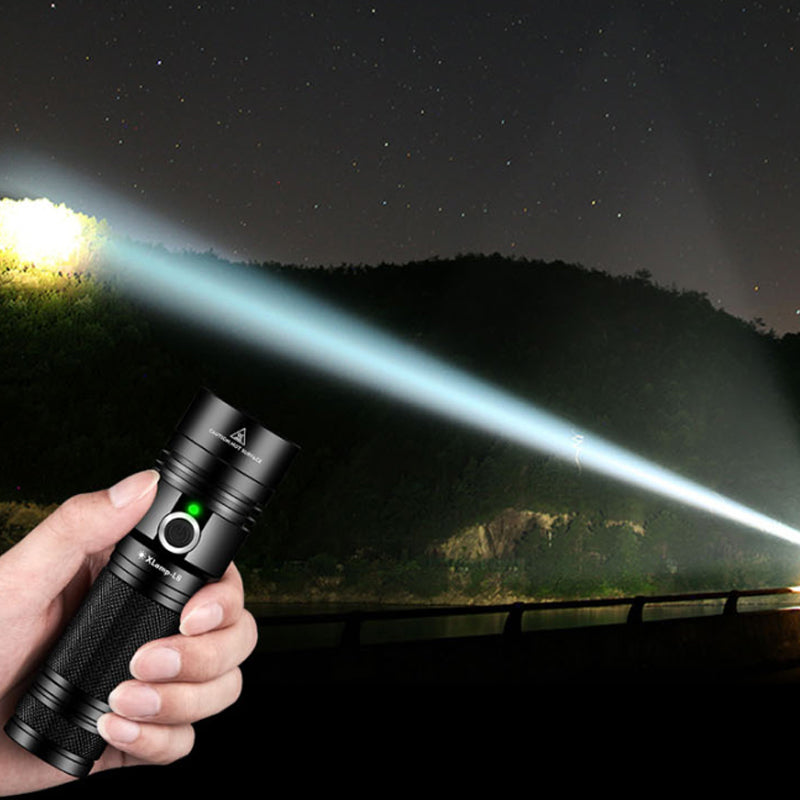 GX L8 T6 USB Flashlight Waterproof LED 4 Modes Outdoor Camping Hunting Portable Work Light