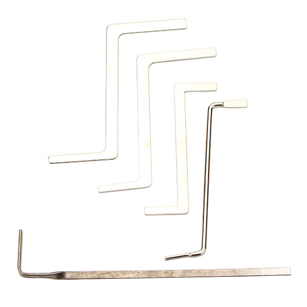 12pcs Blue Handle Unlocking Lock Pick Set Key Extractor Tool with Transparent Practice Padlock