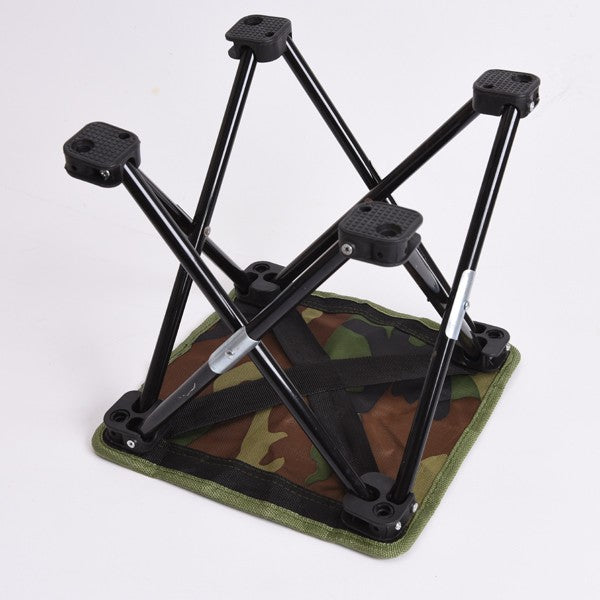 Camouflage Contraction Folding Stool Recreational Fishing Chair Portable Stool Fishing Gear