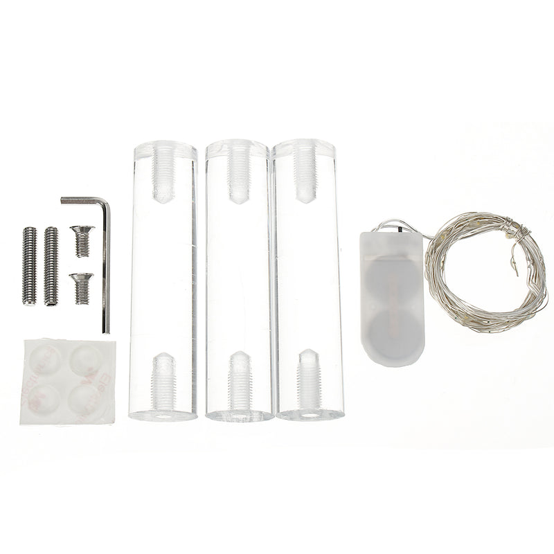 4 Layer Cake Cup Stand Tray Wedding Party Cupcake Display Holder LED String Light