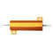 20pcs RX24 50W 10R 10RJ Metal Aluminum Case High Power Resistor Golden Metal Shell Case Heatsink Resistance Resistor