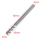 Drillpro 10pcs 4mm HRC58 3 Flutes End Mill Cutter Tungsten Carbide CNC Milling Cutter Tool for Aluminum