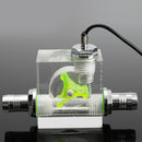 Water Liquid Cooling 4Pin 3 Way Flow Meter With Thermometer G1/4 Threaded Connector