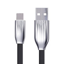 Cafele LED Light 2.1A Type C Flat Fast Charging Data Cable 1.2m For Oneplus 6 Xiaomi 8 8 se S9