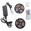 10M 600 LED Color Changing SMD3528 RGB LED Strip Tape Rope Light Kit + IR Controller + Adapter DC12V
