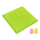 D-Type 3D Printing Pen Silicone Design Mat + 2pcs Insulation Silicone Finger Caps