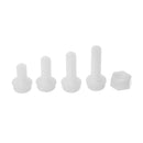 Suleve MXNP3 480pcs White/Black M2/M2.5/M3 Nylon Plastic Phillips Screw Round Head Hex Nut Assortment Kits