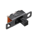 50Pcs Vertical Black Mini Miniature On/On 3 Pins Terminals Slide Switch