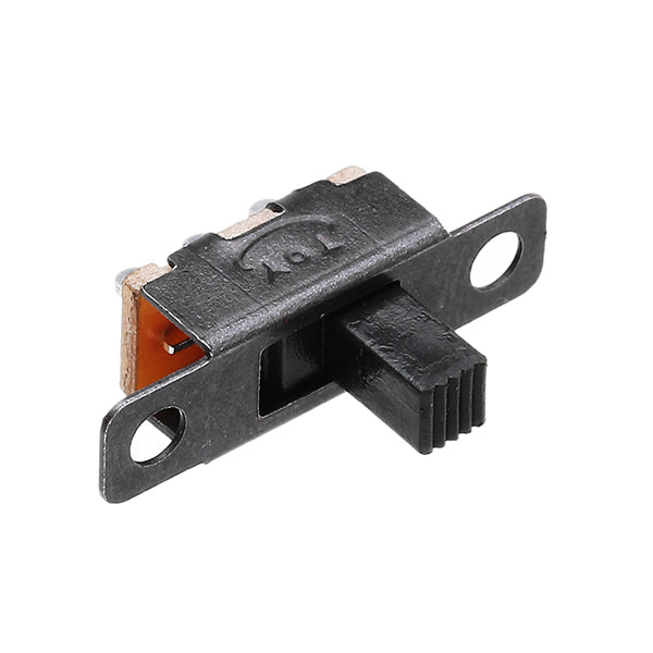 50Pcs Vertical Black Mini Miniature On/On 3 Pins Terminals Slide Switch