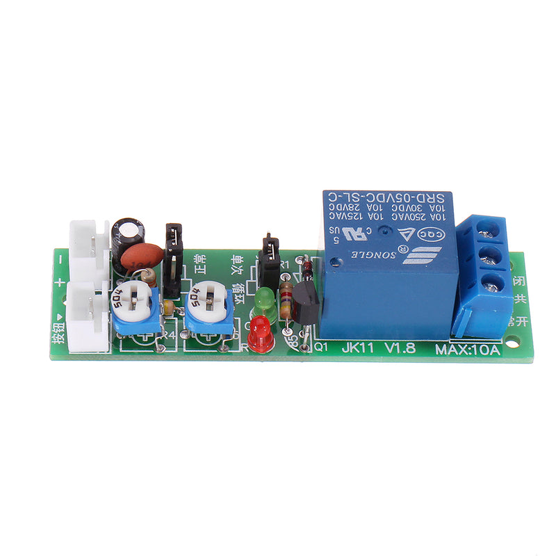 JK11-5V 100S/15min/30min Delay Adjustable Infinite Loop Single-time Multi-function Relay Module Delay Circuit Module