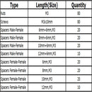 Suleve M3NH9 M3 Nylon Screw White Hex Screw Nut Nylon PCB Standoff Assortment Kit 300pcs