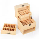 59 Slots 3 Tier Essential Oil Storage Box Wooden Aromatherapy Organizer Roller