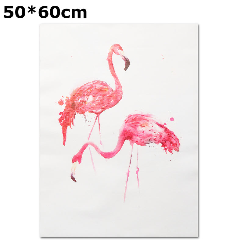 Unframed Modern Flamingo Art Canvas Oil Painting Print Wall Hanging Poster Decorations