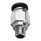 TEVO 5PCS 4.3mm Bore Pneumatic Connectors PC4-M6 Fit 4mm PTFE Tube Connector Coupling Feed Inlet