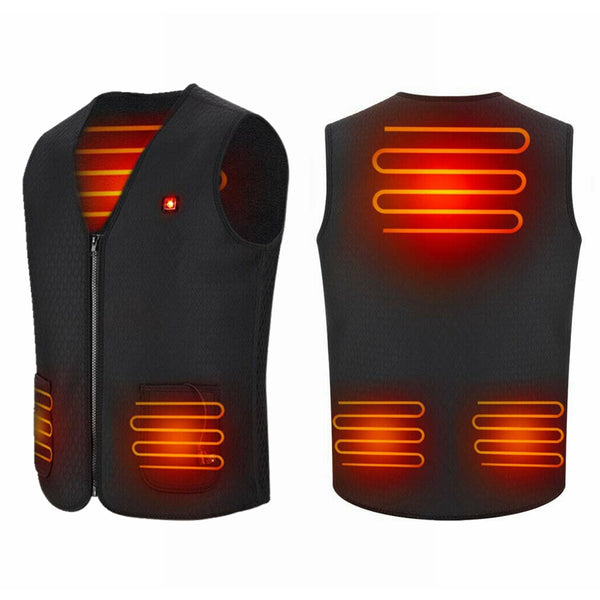 Electric Vest Heated Jacket USB Warm Shoulder Back Waist Abdomen Up Heating Pad Winter Body Warmer Cloth