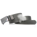 TUSHI 125cm Thick Nylon Belt Quick Release Metal Buckle Business Tactical Belt