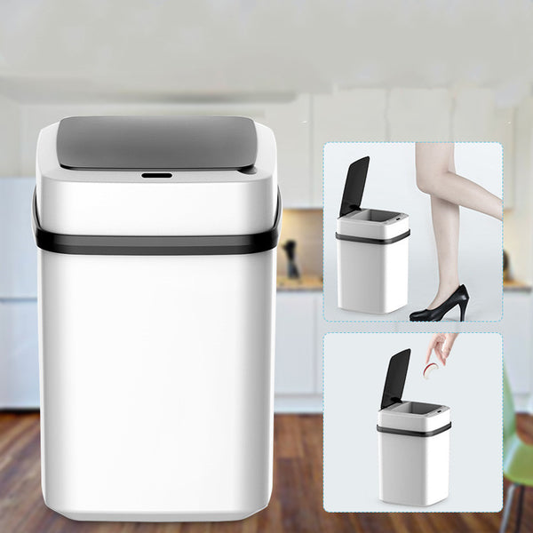 15L Motion Sensor Dustbin Rubbish Waste Bins Full Automatic Trash Can Touchless