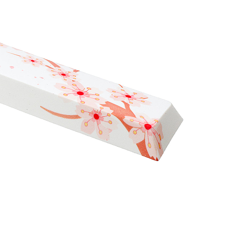 Five-sided Dyesub PBT Sakura Space Bar 6.25u Novelty Keycap