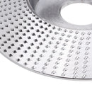Drillpro 100x16/110x22mm Bevel Arc Wood Carving Disc Shaping Disc Tungsten Carbide Angle Grinding Wheel Sanding Carving Rotary Tool Abrasive Disc for Angle Grinder