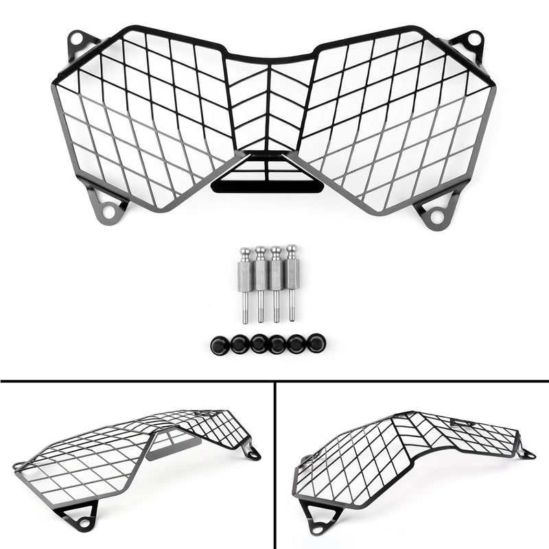 Black Motorcycle Headlight Grille Light Cover Protective Guard Protector For Triumph Tiger 800 2010-2017 Explorer 1200 2012-2017
