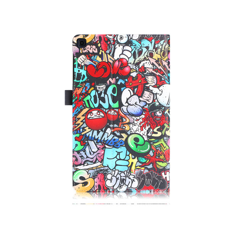 Folio Stand Tablet Case Cover for Samsung Galaxy Tab A 10.1 2019 T510 T515 - Doodle