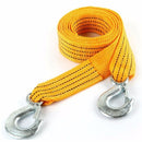 3M 3T Nylon Car Tow Rope Traction with Steel Hook Emergency Car Tool with Phosphor Strip