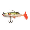 ZANLURE 5Pcs/Set 8.5cm 14g Soft Silicone Minnow Bait Lead Head Fishing Lure Tackle Sharp Hook