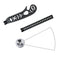 Versatile EDC Tool Design Drawing Curved Metallic Ruler Mini Compass Protractor Combo Patterns for Notepad Designers Artists Architects Student