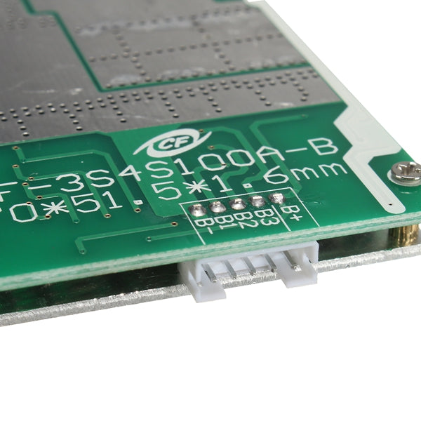 4S 100A 12V LiFePo4 18650 Battery Cell BMS Protection Board + Balance With Cable
