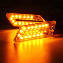 Pair LED Turn Signal Motorcycle Light Amber Blade Lamp Indicator Blinker Light