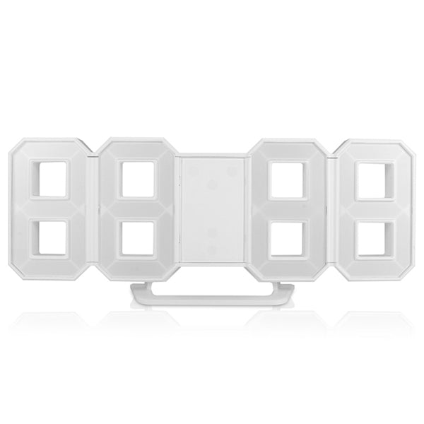 Modern LED Digital Clock Wall Light Table Night Lamp 12/24 Hour Display
