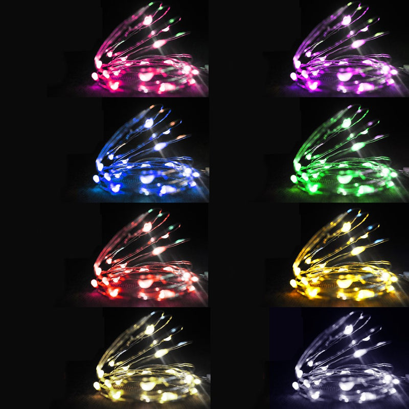 LUSTREON Waterproof Timer Setting Copper Wire 20LED Cork Bottle String Light for Bar Home Christmas Party