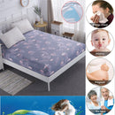 Polyester Mattress Protector Pink Flamingo Bed Cover Air-Permeable & Machine-washable Bed Cover