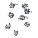 200Pcs / 10Packs Mini Metal Dental Orthodontic Brackets Mini 345 Hooks 022" Slot Tools