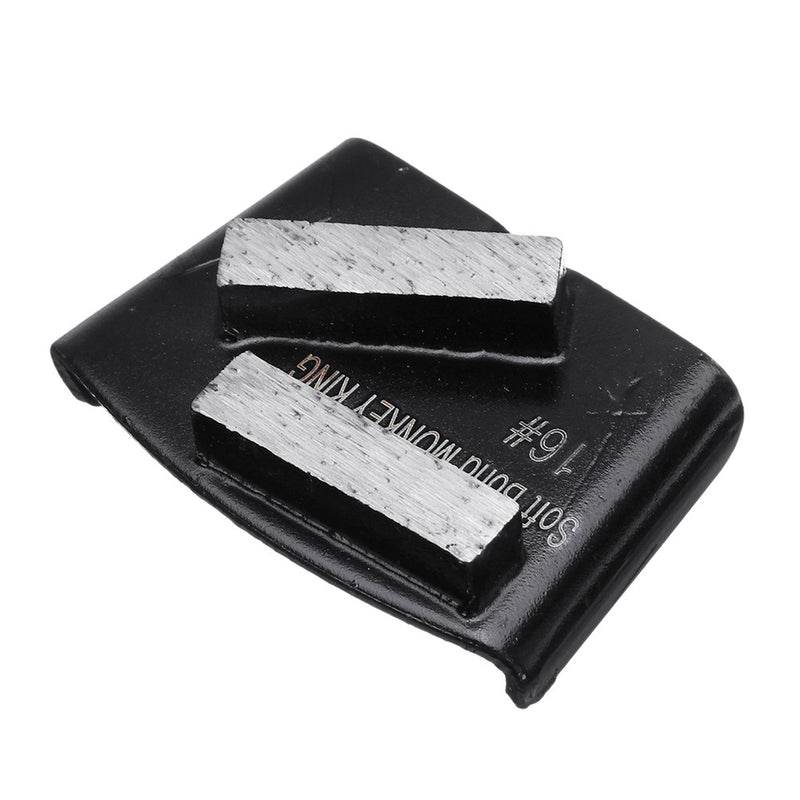 Soft Bond 16 Grit Trapezoid HTC Style Grinding Shoe Disc Plate Diamond Grinding Disc Pad Scraper For Grinder Concrete Floor Abrasive Tool