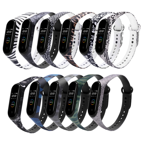 Colorful Pattern Watch Band Watch Strap for Xiaomi Miband 4 Miband 3 Strap