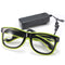 El Wire Neon LED Light Shutter Shaped Glasses For Rave Costume Party