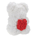 DIY Artificial Rose Flower Bear 25cm Beautiful For Wedding Birthday Gift Decorations