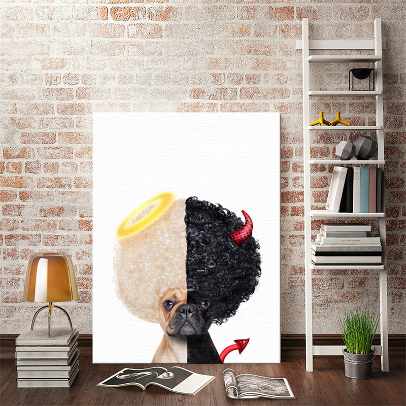 Cute Dog Art Wall Sticker Print Poster Modern Painting Decor Living Room Decor
