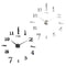 Large Mirror Wall Clock 3D Hanging Clock Bracket Clock Black Silver