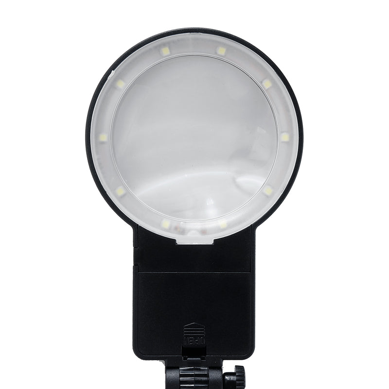 3X 4.5X 10 LEDs Soldering Iron Magnifier Welding Magnifying Glass Tool W/3 Boxes