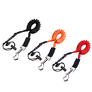 Portable Safety Kayak Canoe Boat Paddle Leash Elastic Fishing Rod Coiled Lanyard Tie Rope