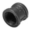 1/2" 3/4" 1" Straight Malleable Iron Connector Female Coupling Banded Ends Black Pipe Fitting