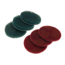 6pcs 100mm 4 Inch Round Fiber Polishing Pad with Self-adhesive Disc Sanding Wheel