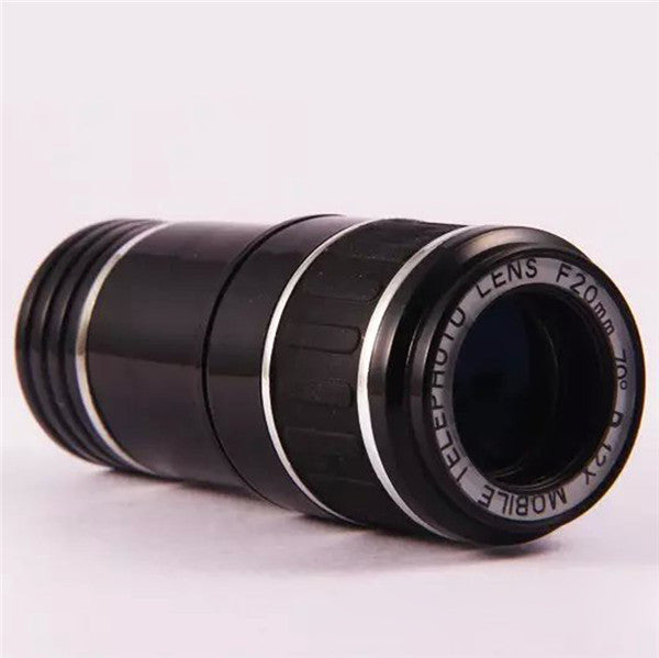 12X Universal Telephoto Lens Mobile Phone Optical Zoom Telescope Camera For iPhone Xiaomi Huawei
