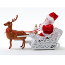 Riding Deer Santa Claus Doll Walking Music Doll Santa Claus Music Deer Cart Gift