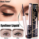 Music Flower Makeup Eyeliner Liquid Long Lasting Waterproof Black Eye Liner