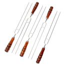 Outdoor 5Pcs Barbecue Tools Set Picnic BBQ Cooking Stainless Steel Meat Grill Fork