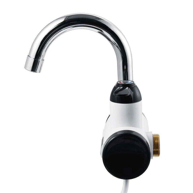 Lateral Inflow Instant Tankless Electric Hot Water Heater Faucet Kitchen Heating Tap Water Heater Led Temperature Display