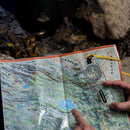 Naturehike Mini Folding Compass Outdoor Survival Ruler Map Navigation Tool